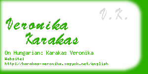 veronika karakas business card